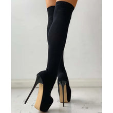 Load image into Gallery viewer, Rear view high heel boots for sale