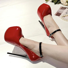 Load image into Gallery viewer, Red Stiletto Pumps for sale