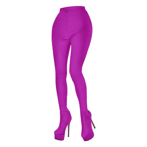 Pink stiletto boot pants for sale