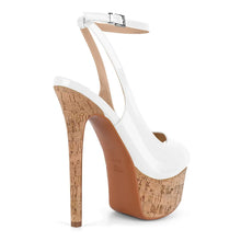 Load image into Gallery viewer, Rear view high heel platforms