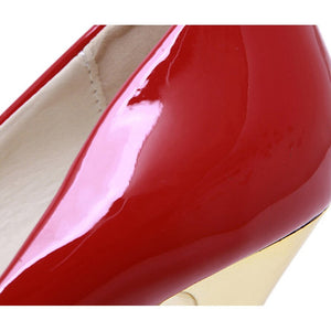 red material high heel