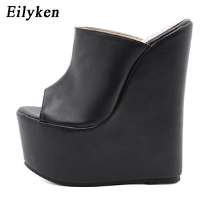 Side view wedge high heels for sale