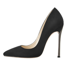 Load image into Gallery viewer, Black high-heeled shoe on a white background
