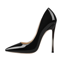 Load image into Gallery viewer, Black high-heeled shoe on a white background