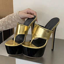 Load image into Gallery viewer, Liyke Thong Platform Heels