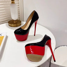 Load image into Gallery viewer, Red and Back Candy Heels