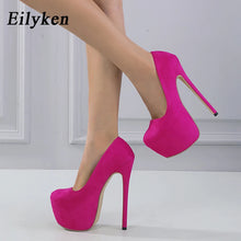Load image into Gallery viewer, Side view Rose Red High heels for sale