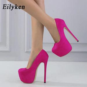 Side view Rose Red High heels for sale