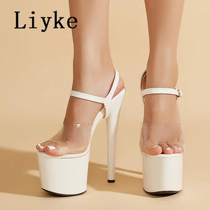 Ann PVC Strap Platform Sandals