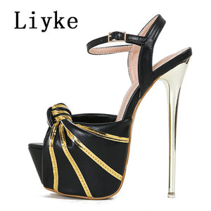 Liyke Summer Peep Toe Heels