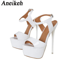 Load image into Gallery viewer, White high heel sandals for sale