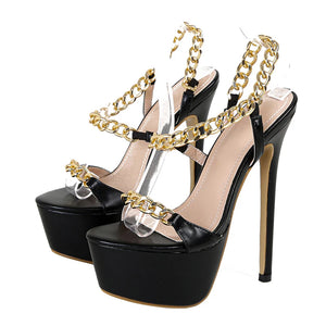 Side view chain sandals for sale