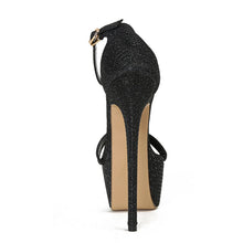 Load image into Gallery viewer, Sequined Platform Sandals