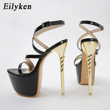 Load image into Gallery viewer, Black high heel sandals for sale