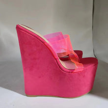 Load image into Gallery viewer, Side view 20 cm wedge sandals for sale