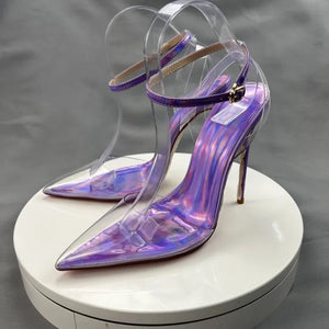 Side view of high heels for women