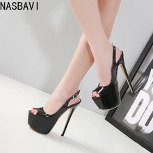 Load image into Gallery viewer, NASBAVI Summer Sexy Peep Toe Heels