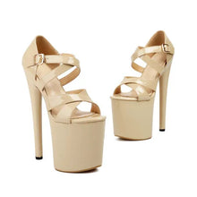 Load image into Gallery viewer, 20 cm Round Toe Platform Heels