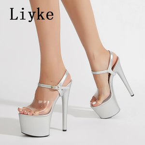 Ann PVC Strap Platform Sandals