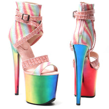 Load image into Gallery viewer, Iridescent High Heels Side View