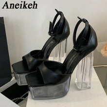 Load image into Gallery viewer, Black Square Toe Heels for sale