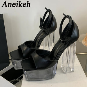 Black Square Toe Heels for sale