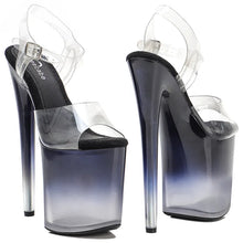 Load image into Gallery viewer, Front and rear view PVC Stripper High Heels