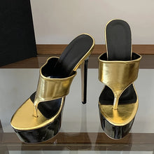 Load image into Gallery viewer, Liyke Thong Platform Heels