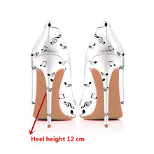 Load image into Gallery viewer, Rear view melodic high heels