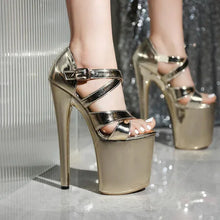 Load image into Gallery viewer, 20 cm Round Toe Platform Heels