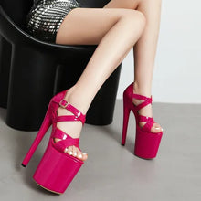 Load image into Gallery viewer, 20 cm Round Toe Platform Heels