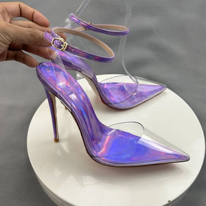 Side view of high heels for girls