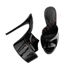 Load image into Gallery viewer, Clear PVC Platform Mules for Women
