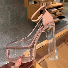 Load image into Gallery viewer, Side view Cinderella Platform Shoes