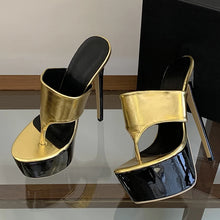 Load image into Gallery viewer, Liyke Thong Platform Heels