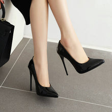 Load image into Gallery viewer, Black high heel stilettos for sale