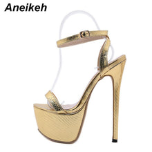 Load image into Gallery viewer, Aneikeh Gold Summer Sandals
