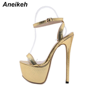 Aneikeh Gold Summer Sandals