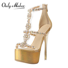 Load image into Gallery viewer, Stylish high heel sandals for sale