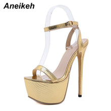 Load image into Gallery viewer, Gold summer sandals for sale