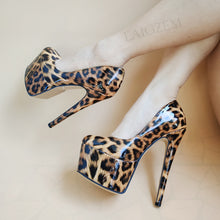 Load image into Gallery viewer, Leopard print high heels for sale