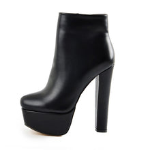 Load image into Gallery viewer, Black Autumn Winter High Heel Boots for sale