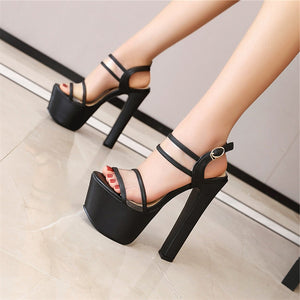 Black Gucci Style High Heels For Sale