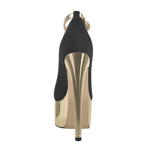 Gold platform heels for sale