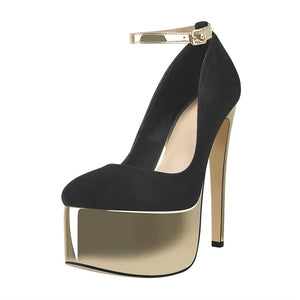 Gold platform and heel for sale