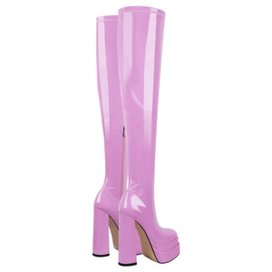 Pink High Heel Boots for sale