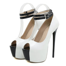 Load image into Gallery viewer, white high heels large sizes for sale