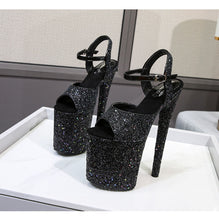 Load image into Gallery viewer, Black platform heel for sale