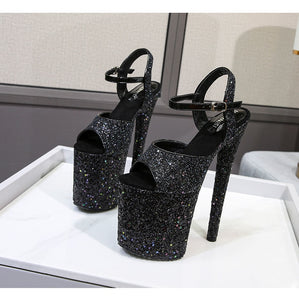 Black platform heel for sale