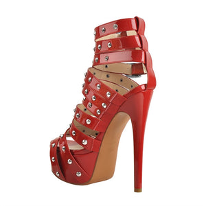 For sale: Red Gladiator Sandals Onlymaker
